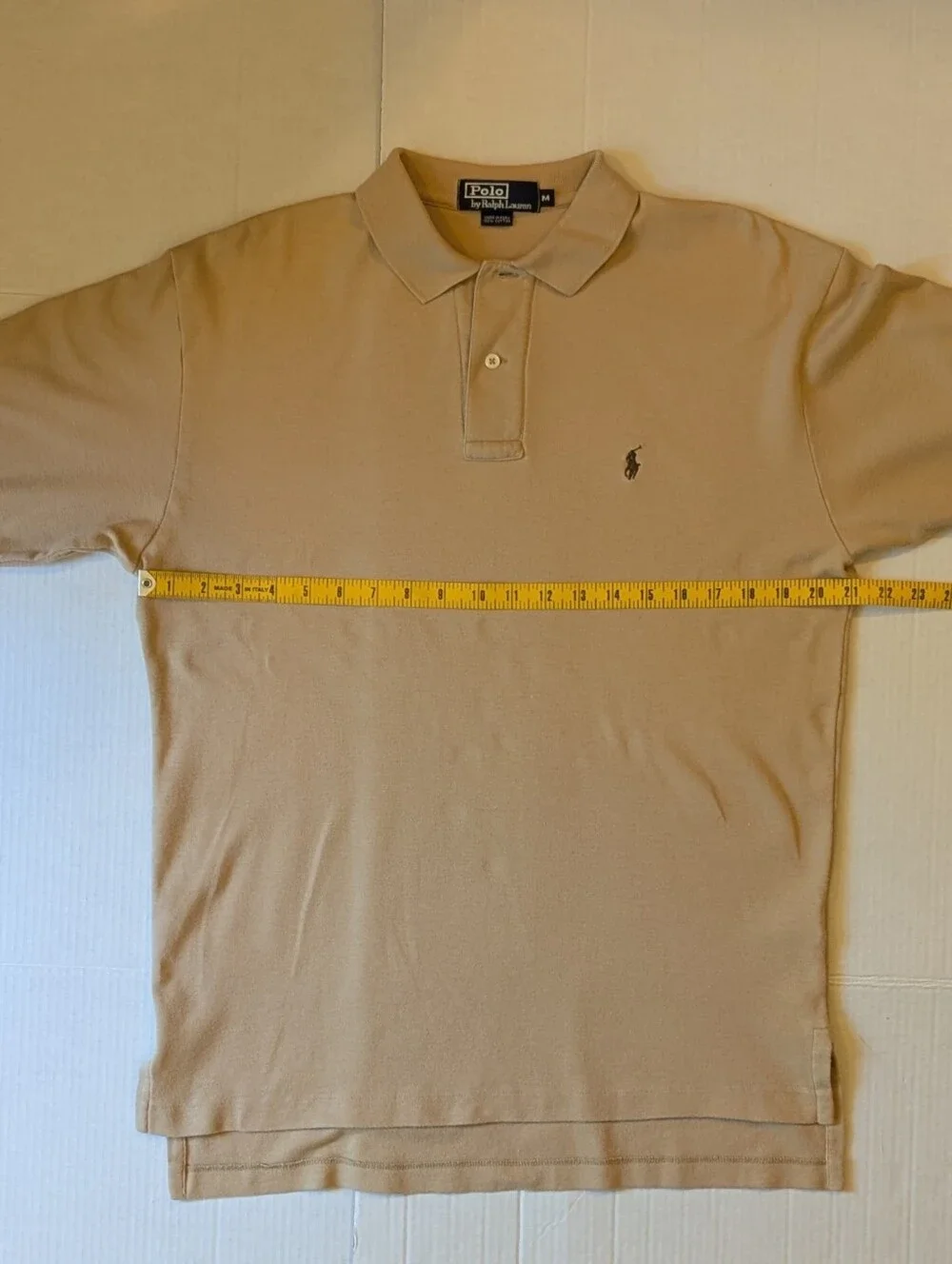 Polo by Ralph Lauren Short Sleeved Tan Men's Polo Shirt M